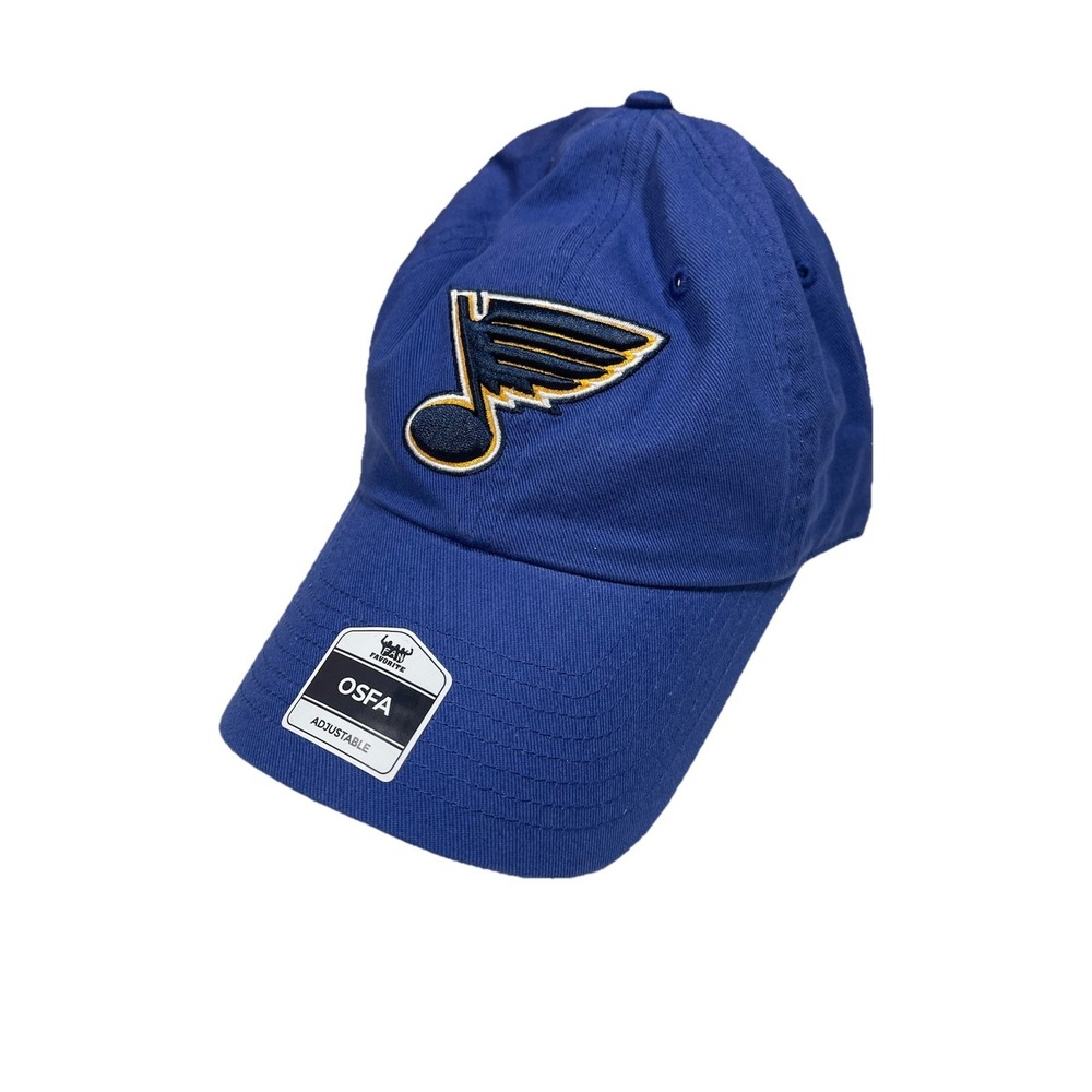 St. Louis Blues NHL Blue Clean Up Relaxed Fit Dad Hat Cap Adult Men's Adjustable